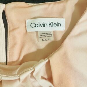 Calvin Klein Sleeveless Top, Women’s Size M, Rose and White